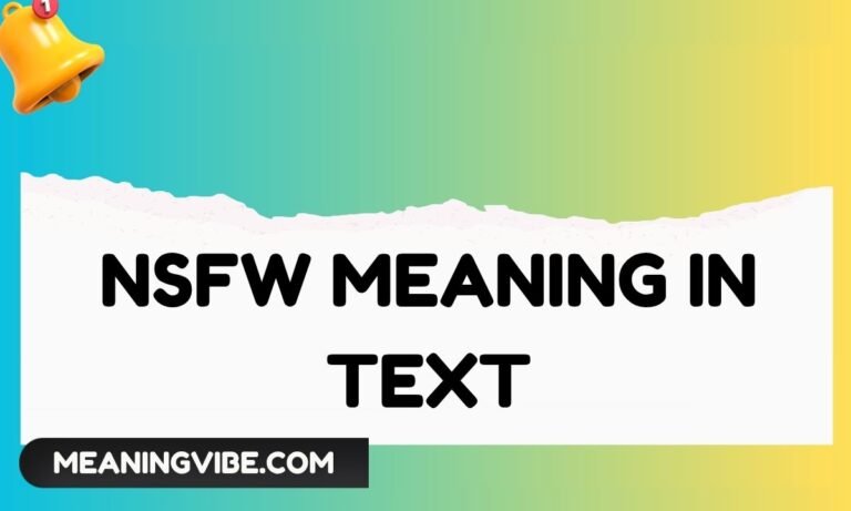 NSFW Meaning in Text