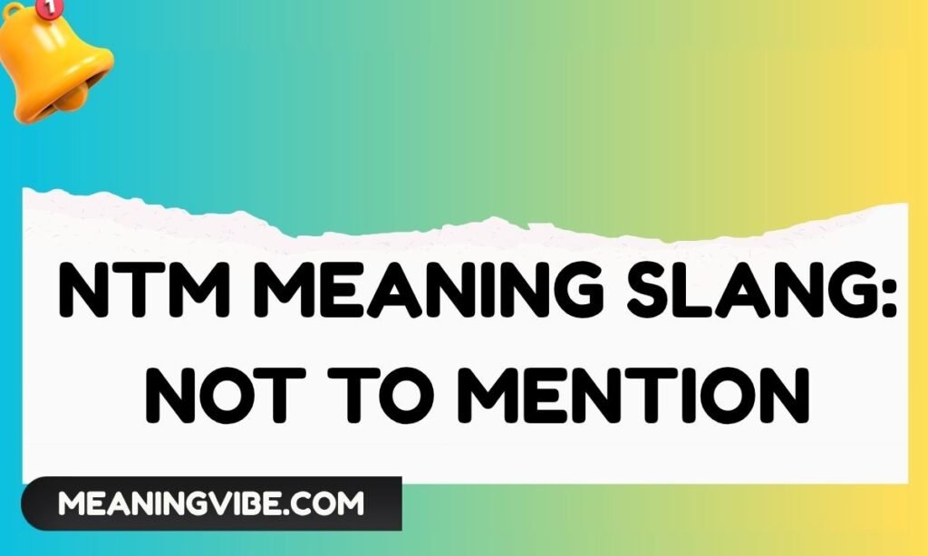 Ntm Meaning Slang Not to Mention
