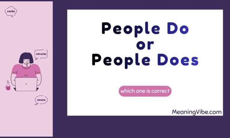 People Do or People Does