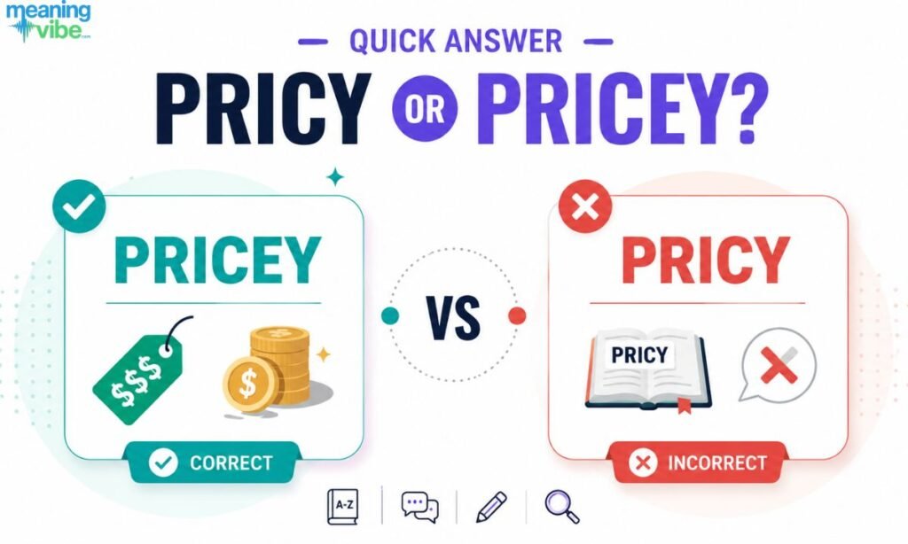 Quick Answer Pricy or Pricey