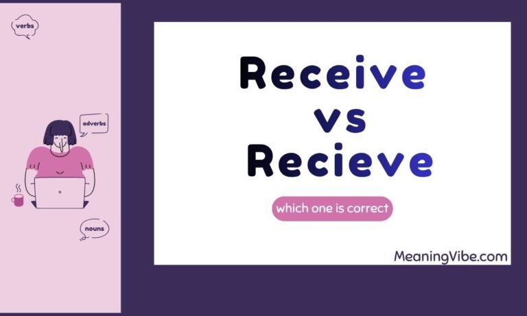 Receive vs Recieve