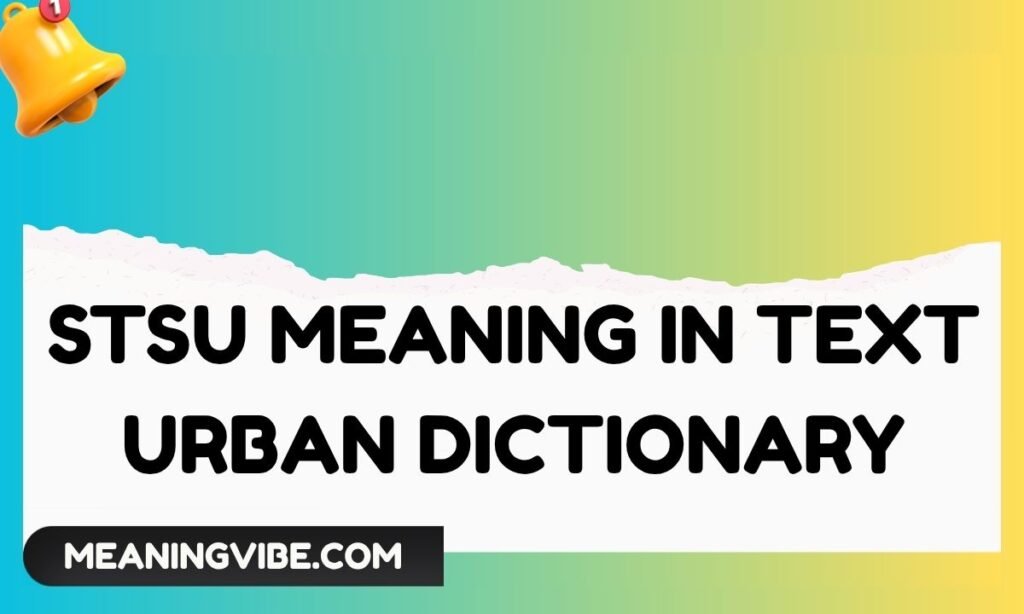 STSU Meaning in Text Urban Dictionary