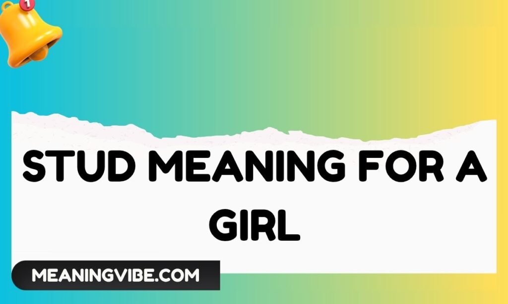 Stud Meaning for a Girl