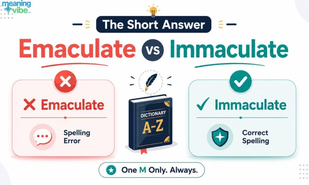 The Short Answer Emaculate vs Immaculate