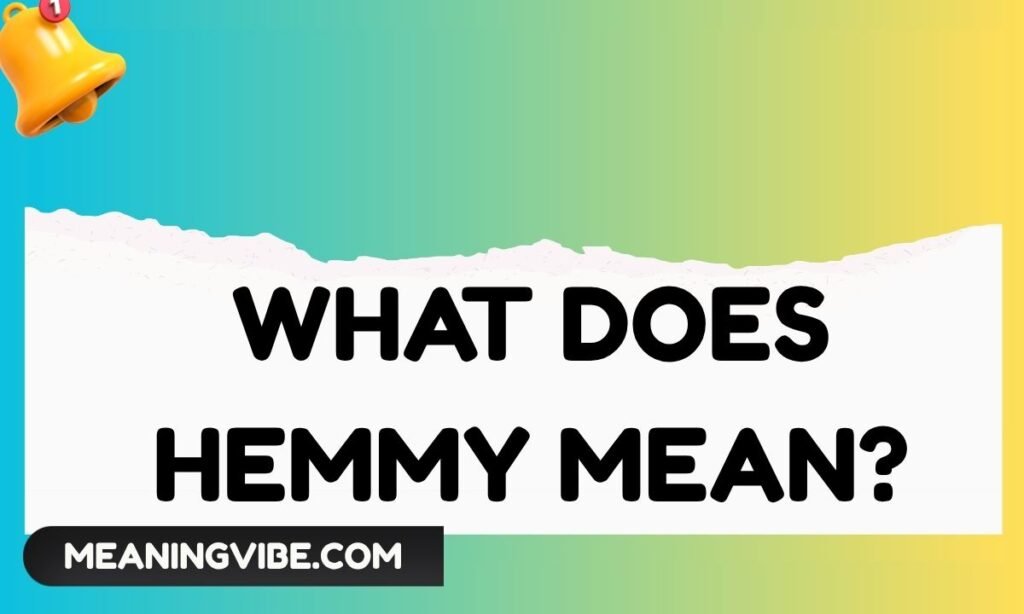 What Does Hemmy Mean