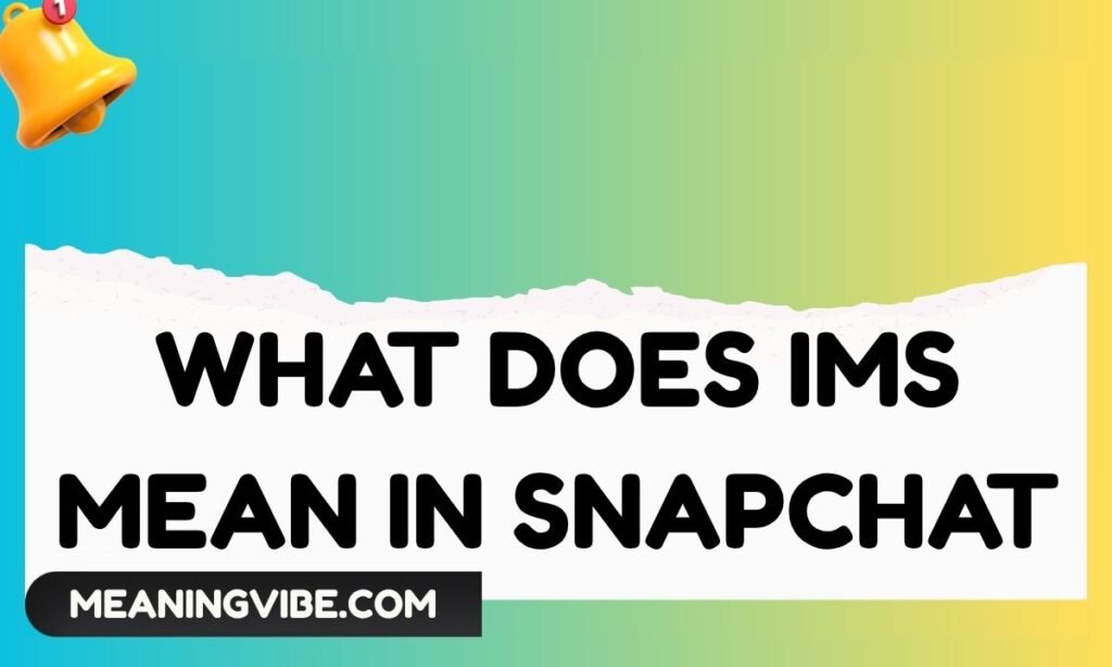 What Does Ims Mean in Snapchat