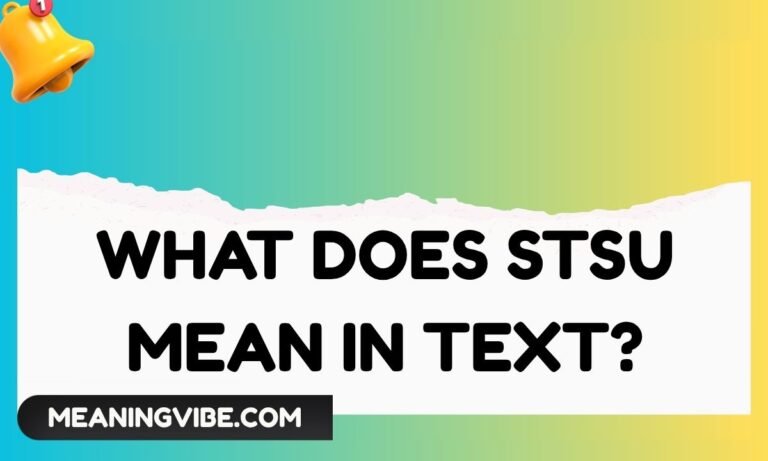 What Does STSU Mean in Text