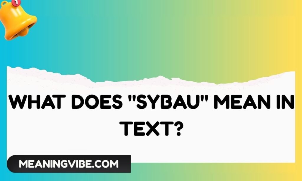 What Does sybau Mean in Text