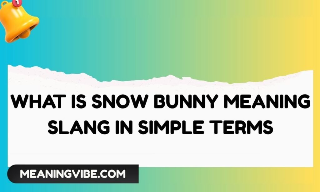 What Is Snow Bunny Meaning Slang in Simple Terms