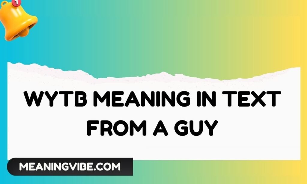 Wytb Meaning in Text From a Guy