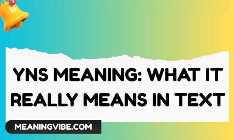 YNS Meaning What It Really Means in Text