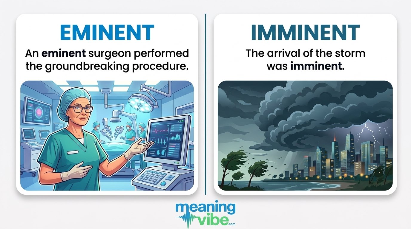 Eminent vs Imminent