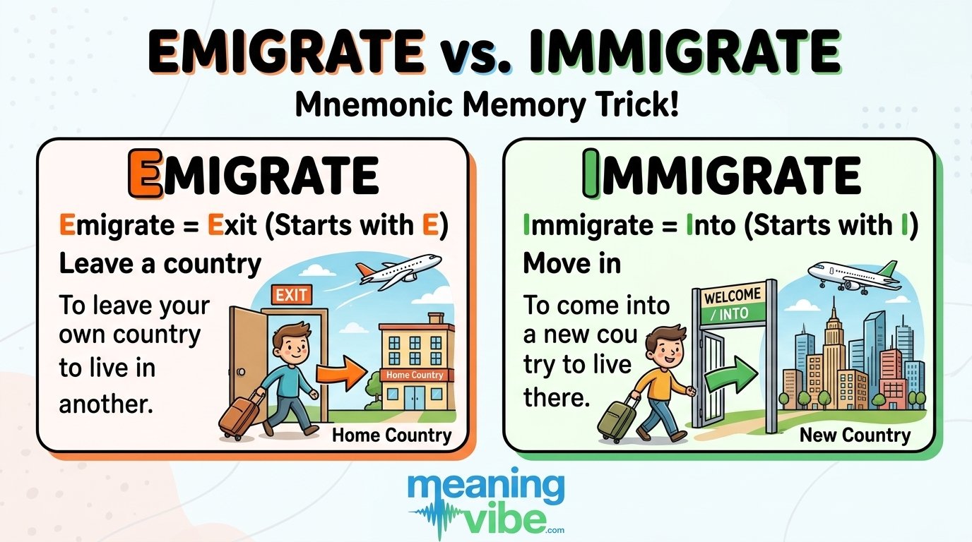 Emigrate vs Immigrate