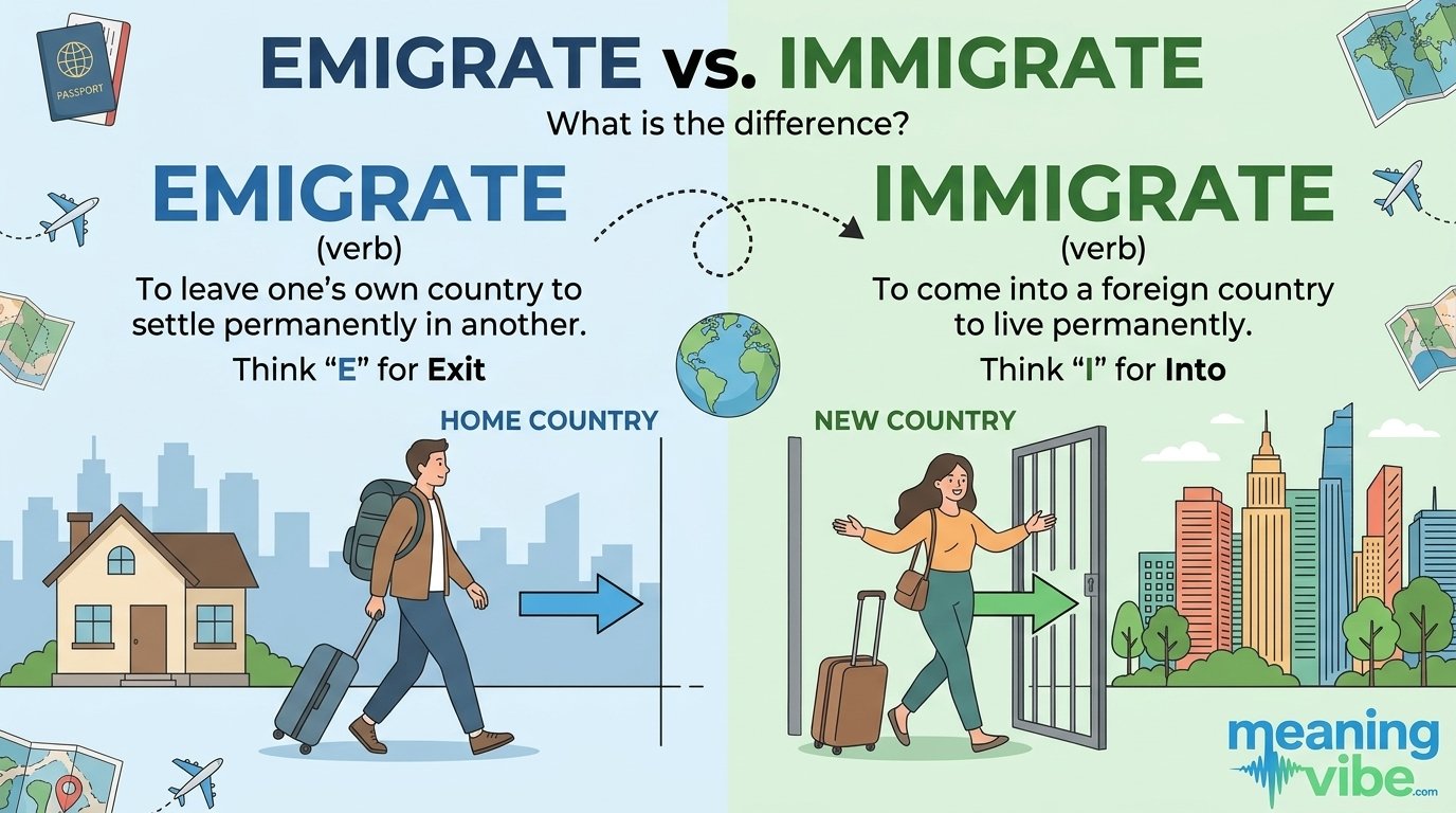 Emigrate vs Immigrate