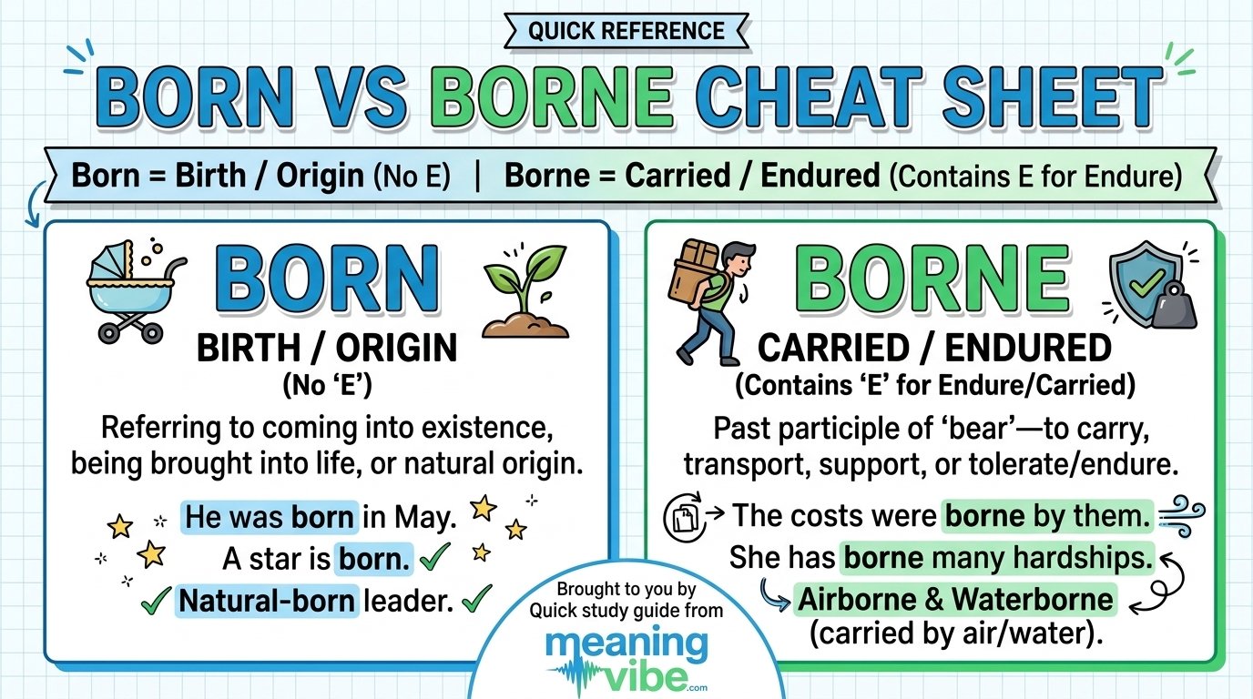 Born vs Borne