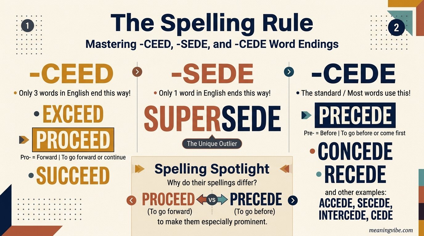 Precede vs Proceed: Come Before, or Move Forward?