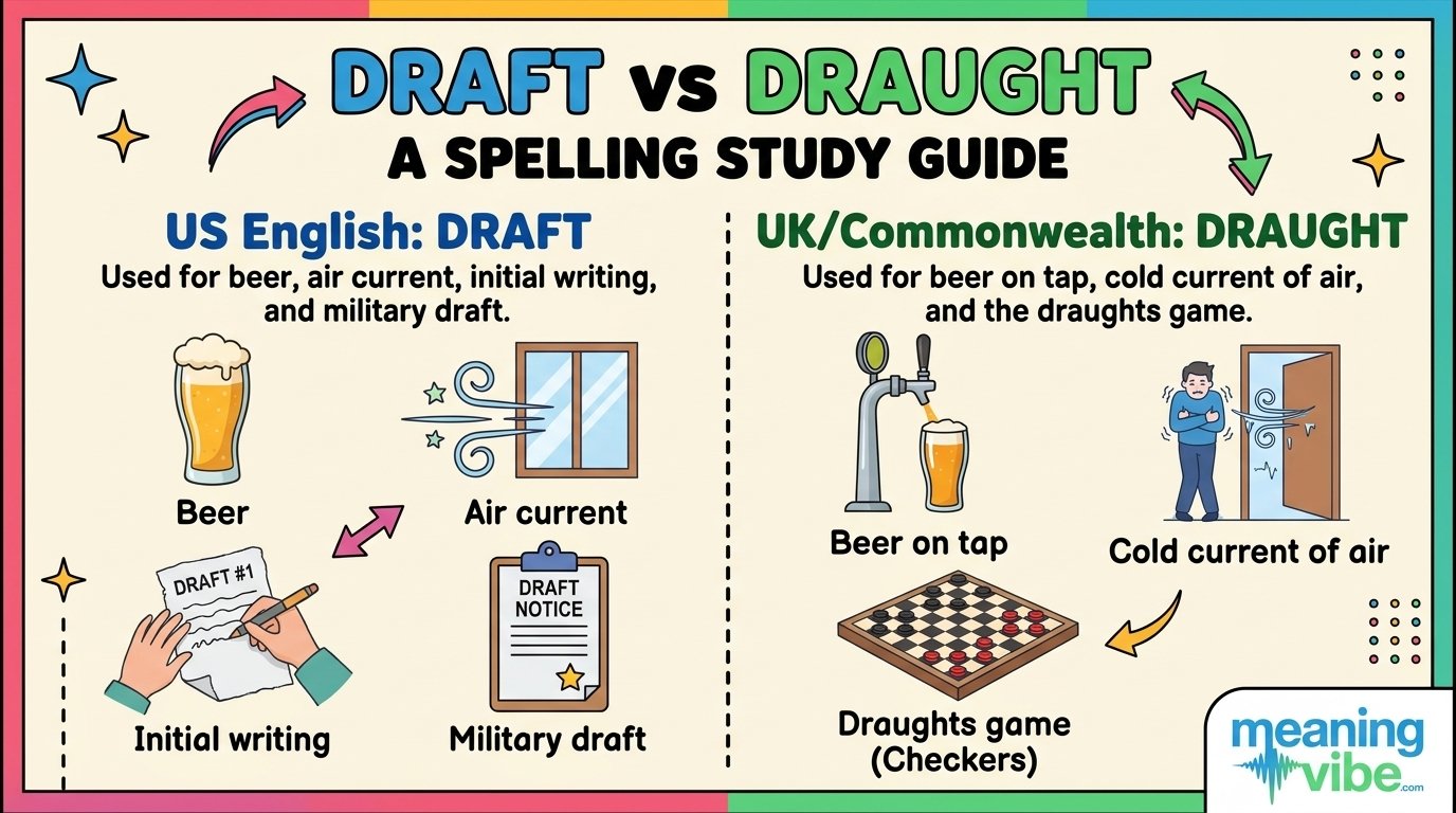 Draft vs Draught