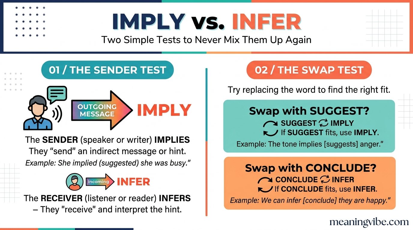 Imply vs Infer: The Speaker Implies, the Listener Infers