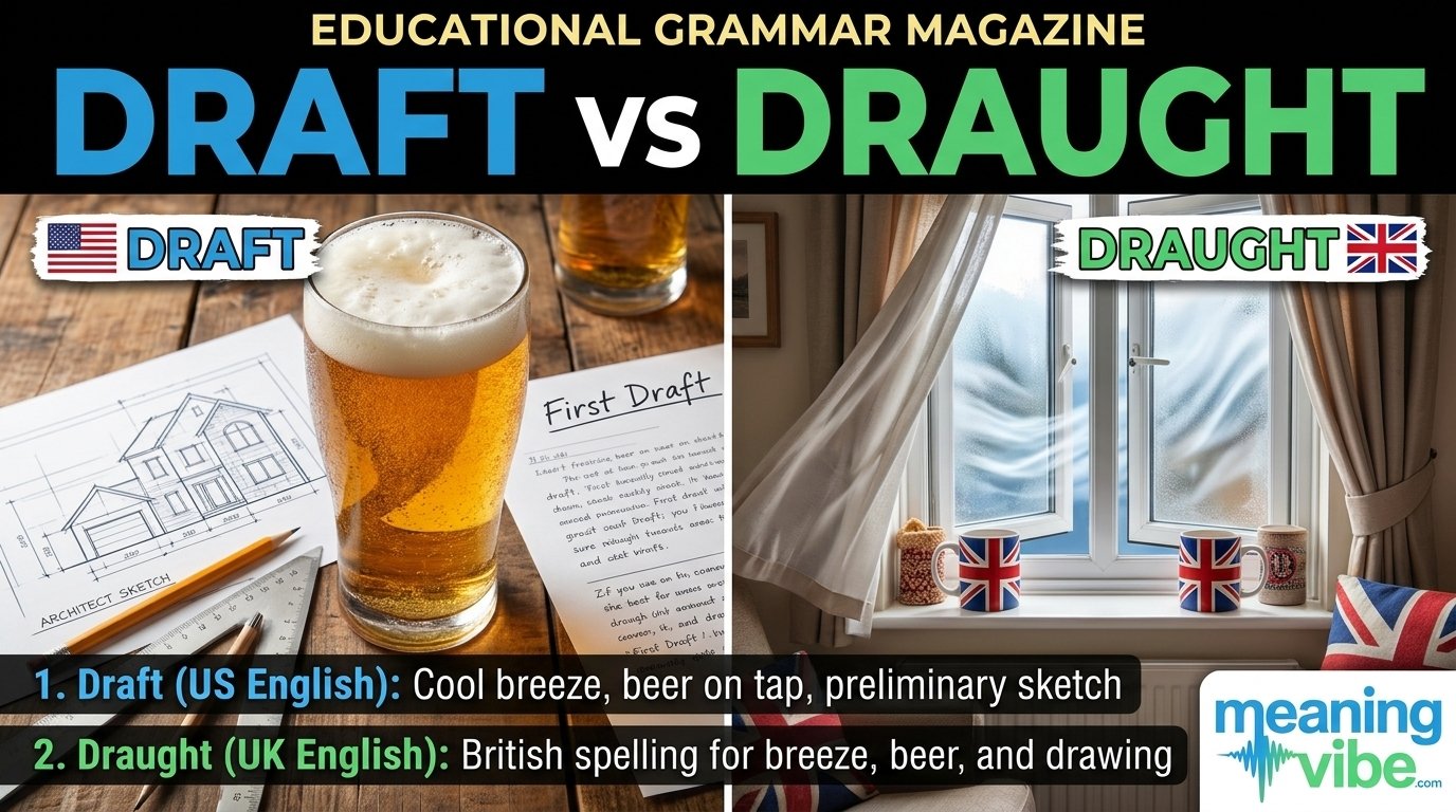 Draft vs Draught