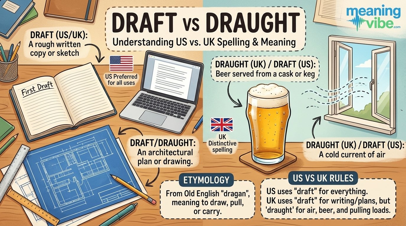 Draft vs Draught