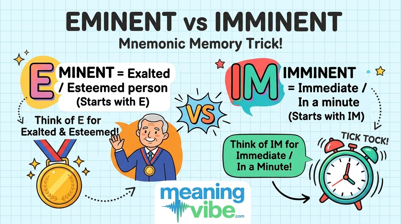 Eminent vs Imminent