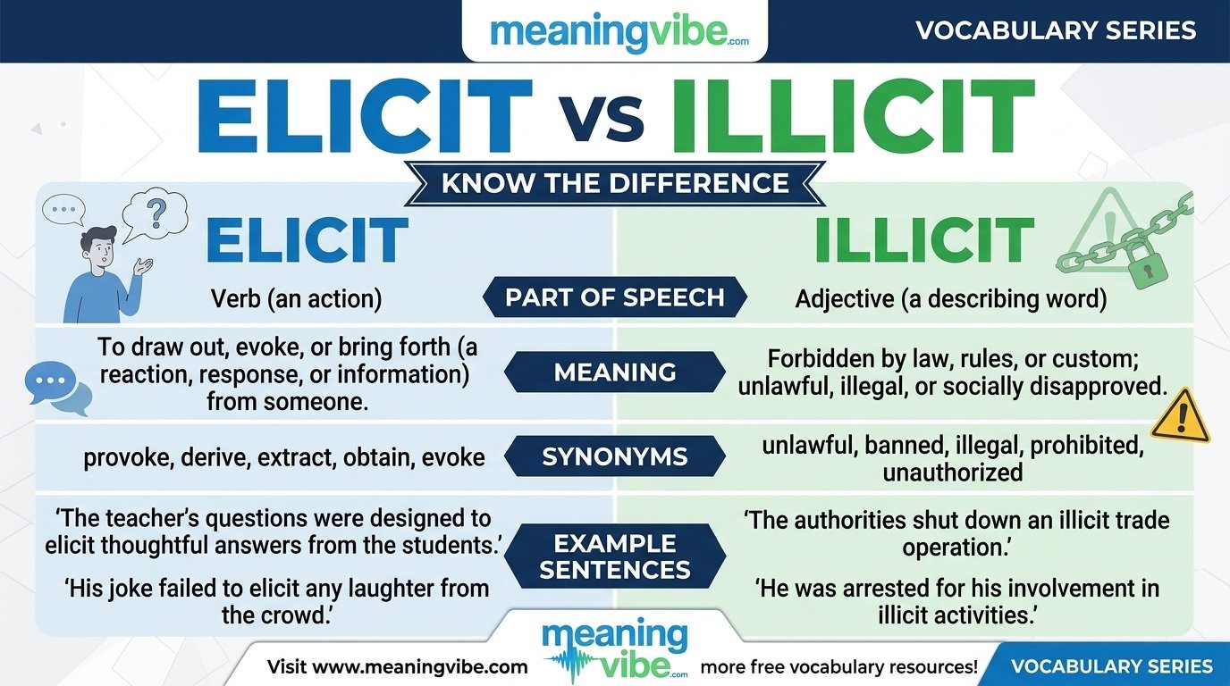 Elicit vs Illicit