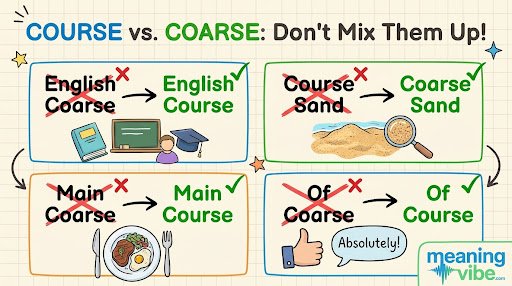 Coarse vs Course